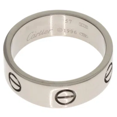 Pre-owned Cartier Love White Gold White Gold (18k) Band Ring ()