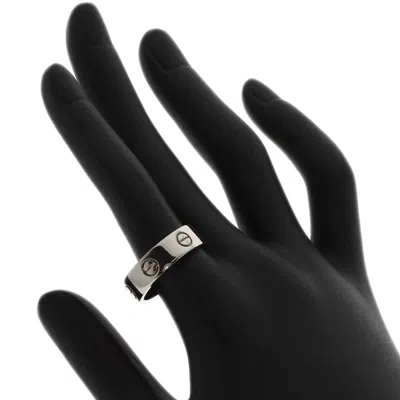 Pre-owned Cartier Love White Gold White Gold (18k) Band Ring ()