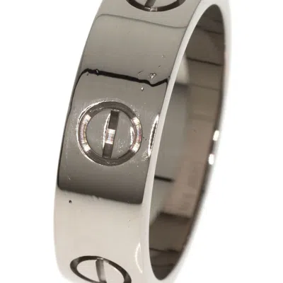 Pre-owned Cartier Love White Gold White Gold (18k) Band Ring ()