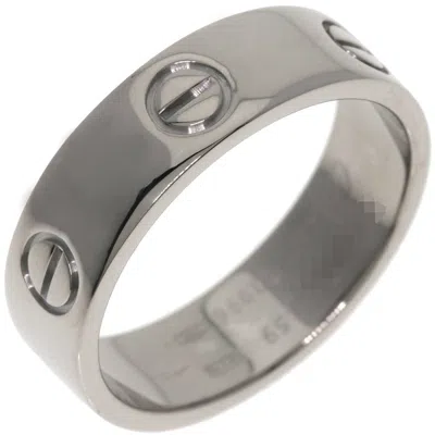 Pre-owned Cartier White Gold White Gold (18k) Band Ring ()