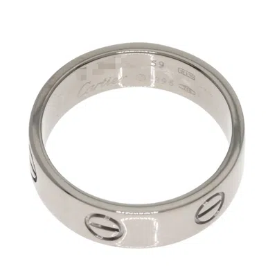 Pre-owned Cartier White Gold White Gold (18k) Band Ring ()