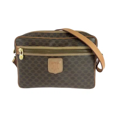 Pre-owned Celine Macadam Brown Pvc Pochette Shoulder Bag ()