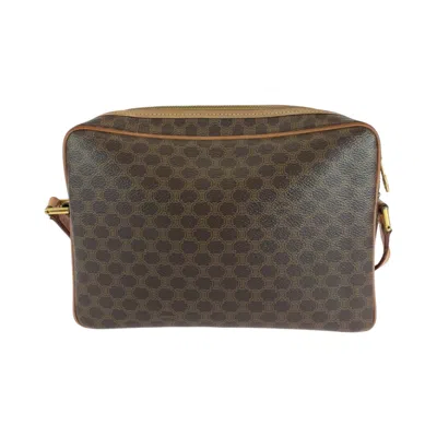 Pre-owned Celine Macadam Brown Pvc Pochette Shoulder Bag ()