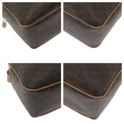 Pre-owned Celine Macadam Brown Pvc Pochette Shoulder Bag ()