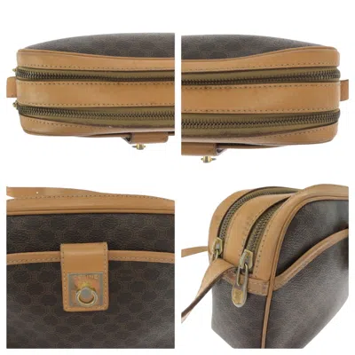 Pre-owned Celine Macadam Brown Pvc Pochette Shoulder Bag ()