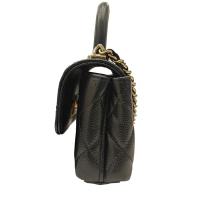 Pre-owned Chanel Black Caviar Leather Backpack ()