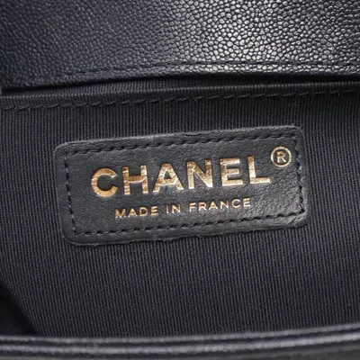 Pre-owned Chanel Navy Leather Shoulder Bag ()