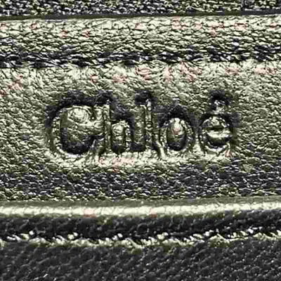 Pre-owned Chloé Black Leather Long Wallet (bi-fold) ()