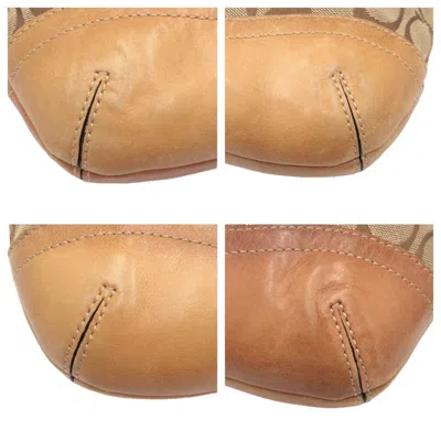 Pre-owned Coach Brown Canvas Pochette Shoulder Bag ()