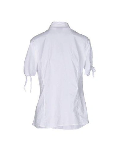 Shop Just Cavalli Solid Color Shirts & Blouses In White