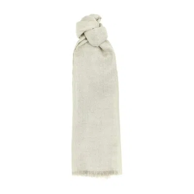 Brunello Cucinelli Sparkling Scarves And Foulards Silver