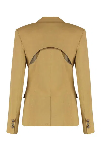 Pinko Linen Blazer Featuring Cut-out Detail
