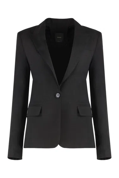 Pinko Linen Blazer Featuring Cut-out Detail
