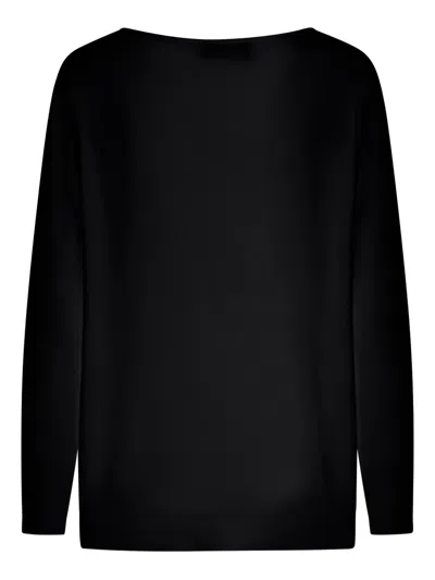 Roberto Collina Oversized Sweater In Black