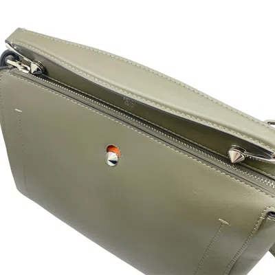 Pre-owned Fendi Khaki Leather Handbag Shoulder Bag ()