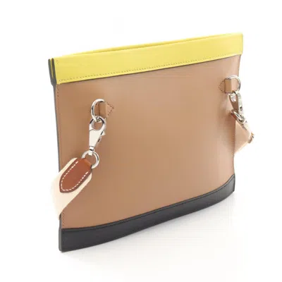 Pre-owned Hermes Beige Multi-color Swift Leather Barenia Leather Shoulder Bag ()