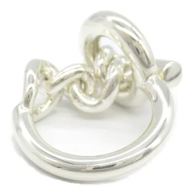Pre-owned Hermes Silver Silver 925 Band Ring ()