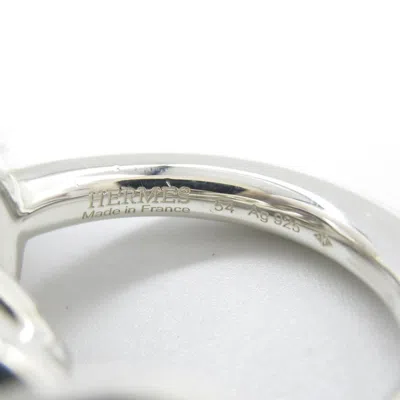 Pre-owned Hermes Silver Silver 925 Band Ring ()