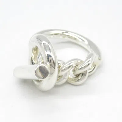 Pre-owned Hermes Silver Silver 925 Band Ring ()