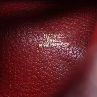 Pre-owned Hermes Zulu Red Color Chevre Leather Coin Purse/coin Case ()
