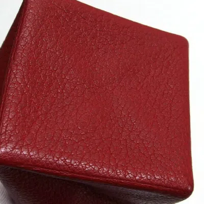 Pre-owned Hermes Zulu Red Color Chevre Leather Coin Purse/coin Case ()