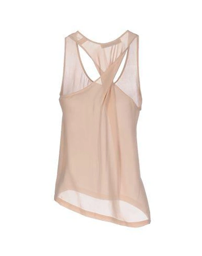 Shop Cedric Charlier Tops In Apricot