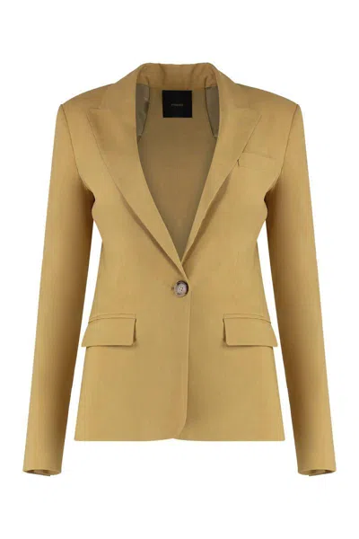 Pinko Linen Blazer Featuring Cut-out Detail
