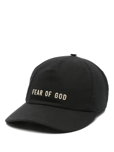 Fear Of God Six-panel Cap With Curved Peak
