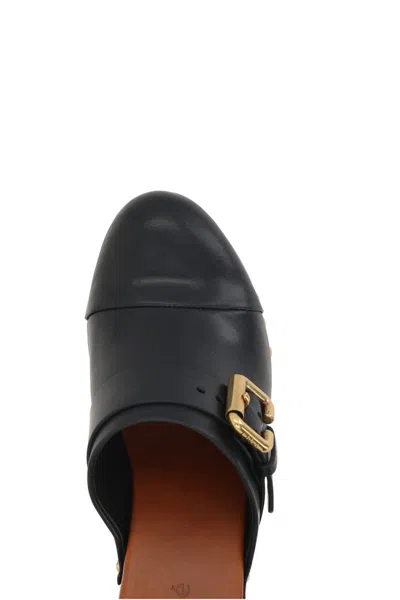 Chloé Chloe Jeannette Leather Wedge Clog