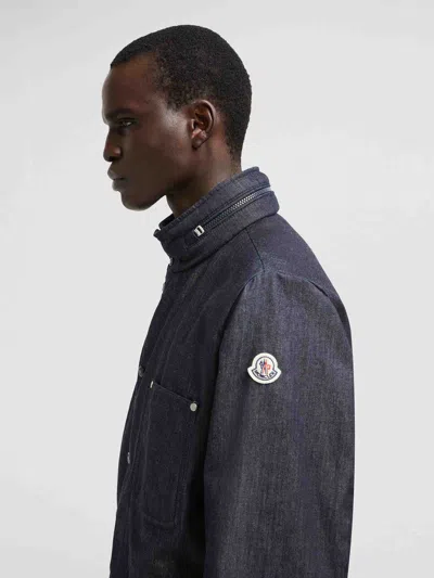 Moncler Veste Utilitaire Chesery En Denim