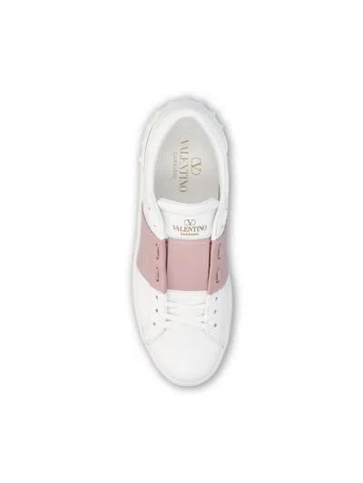 Valentino Rockstud Untitled Sneakers In White