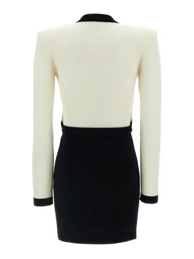 Balmain Vestido Midi - Filo Leone Catena In White