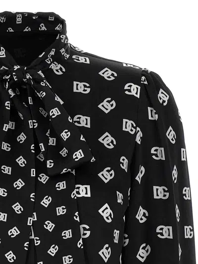 Dolce & Gabbana Silk Shirt With Bow Tie Detail
