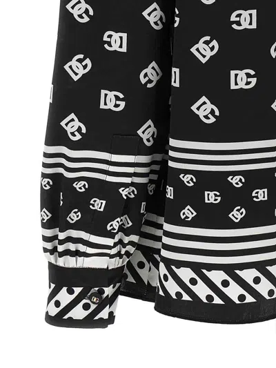 Dolce & Gabbana Silk Shirt With Bow Tie Detail