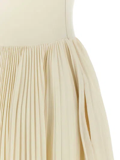Alexander Mcqueen Mcqueen Asymmetrical Dress In White