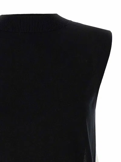 Sacai Blackwhite Patchwork Vest