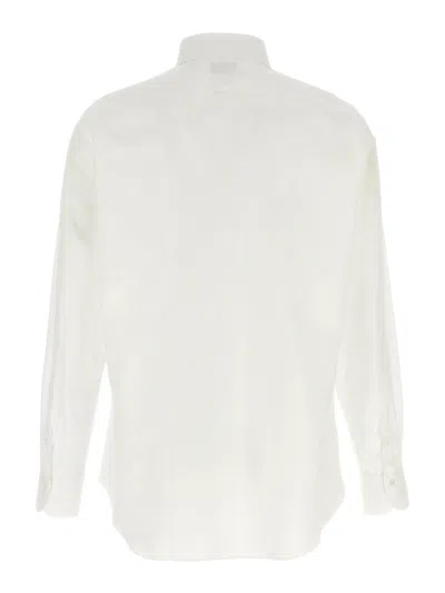 Finamore 1925 Timeless White Button-down Shirt With Structured Collar In White