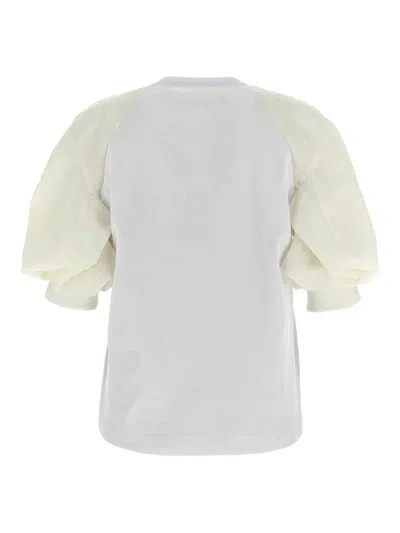 Sacai Cotton T-shirt With Balloon Sleeve