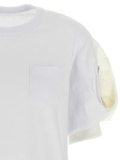 Sacai Cotton T-shirt With Balloon Sleeve