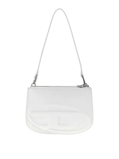 Diesel White 1dr Twin Shoulder Bag In White