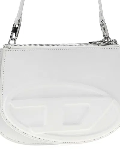 Diesel White 1dr Twin Shoulder Bag In White