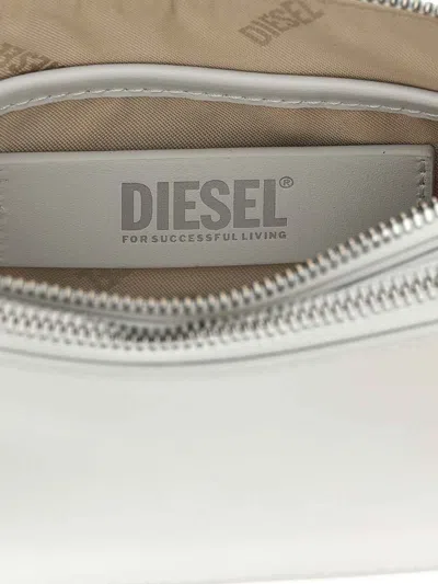 Diesel White 1dr Twin Shoulder Bag In White