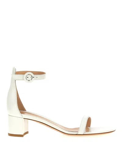 Gianvito Rossi Woman Sandals White Size 8 Textile Fibers