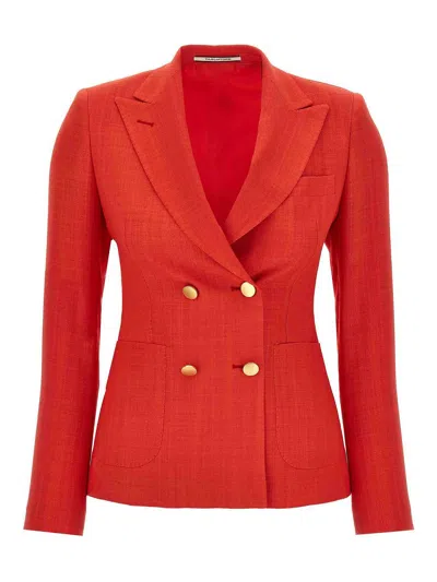 Tagliatore Double-breasted Blazer With Structured Shoulders