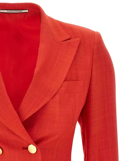 Tagliatore Double-breasted Blazer With Structured Shoulders