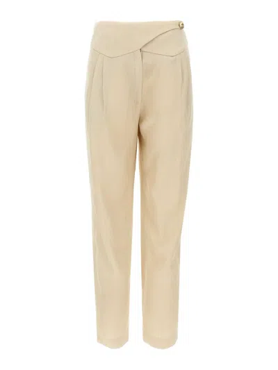 Blazé Milano Sheena Basque Front Pleated Trousers In Pink