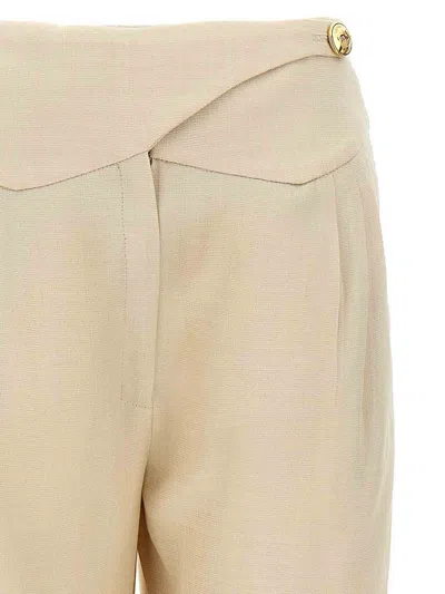 Blazé Milano Sheena Basque Front Pleated Trousers In Pink