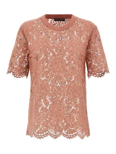 Dolce & Gabbana Cordonetto Lace T Shirt