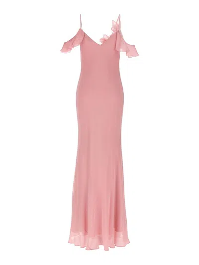 Self-portrait Self Portrait Long Dress In Pink