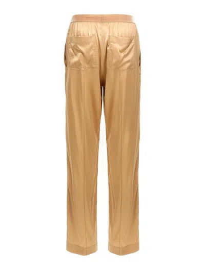 Tom Ford Straight-leg Pajama Style Silk Pants In Neutral